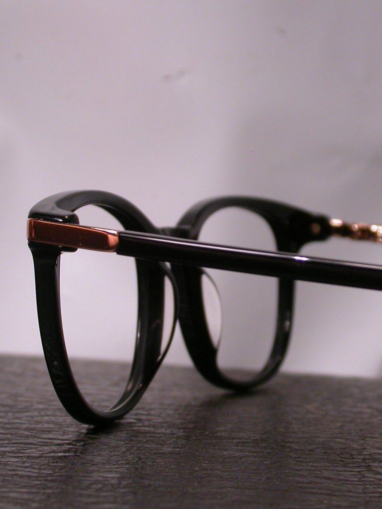 Warby Parker Durand Black And Gold Eyeglasses Frames Italy — image 3 of 8